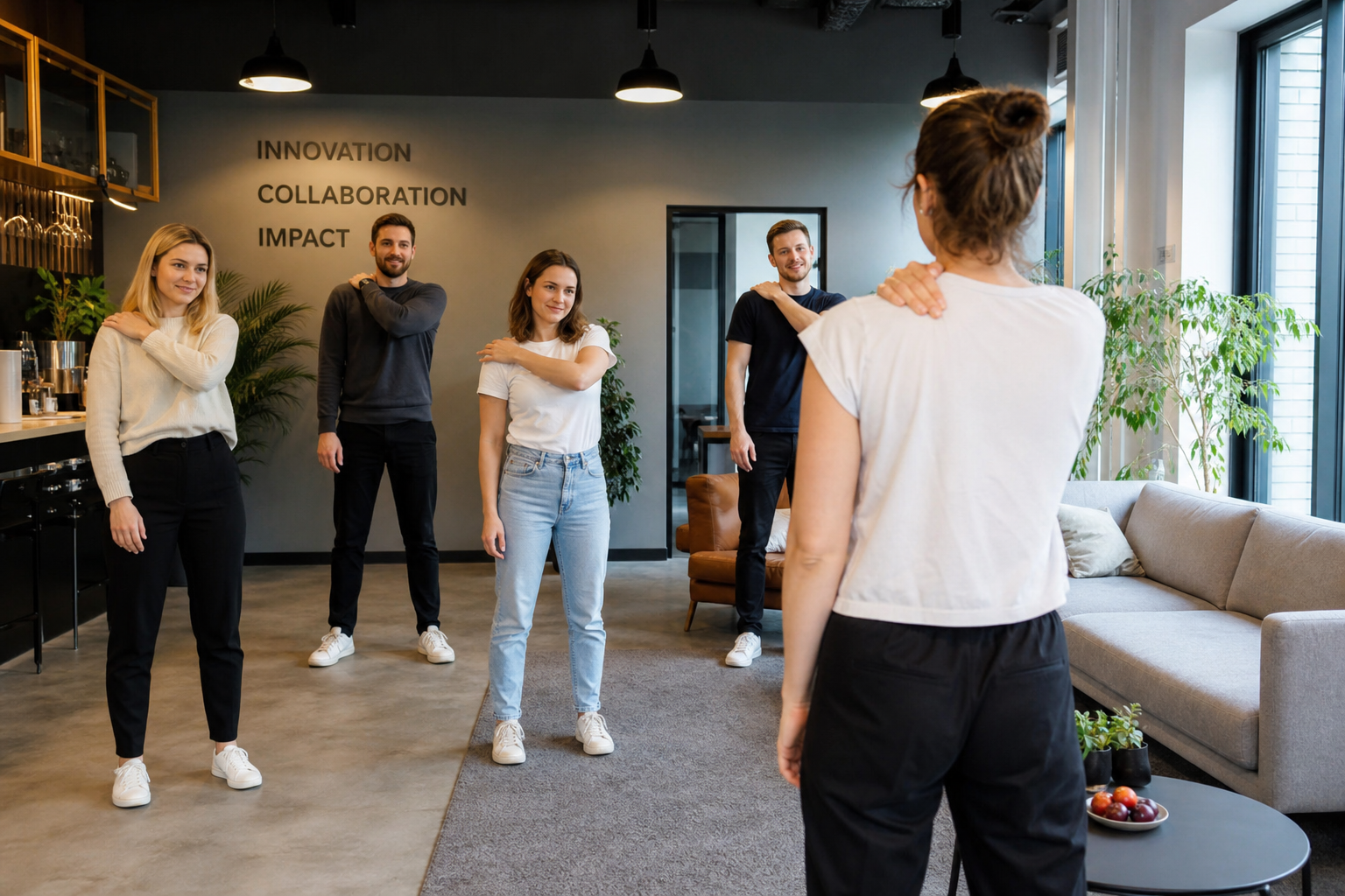 Washobio Gruppenpause im Coworking Space